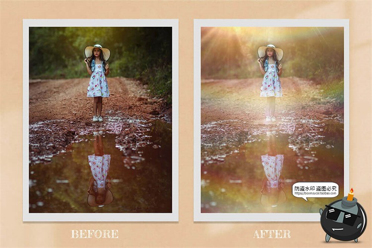 图片[5]-太阳光晕光波光圈照片叠加效果JPG黑底后期合成特效图片背景素材-设计猿