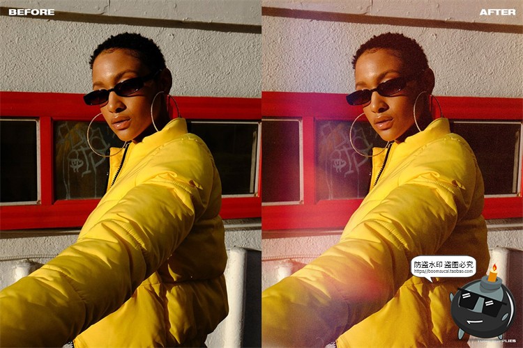 图片[5]-复古质感电影胶片镜头漏光光晕特效光效JPG黑底后期合成叠层素材-设计猿