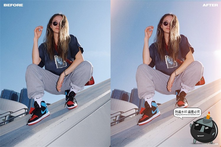 图片[8]-复古质感电影胶片镜头漏光光晕特效光效JPG黑底后期合成叠层素材-设计猿