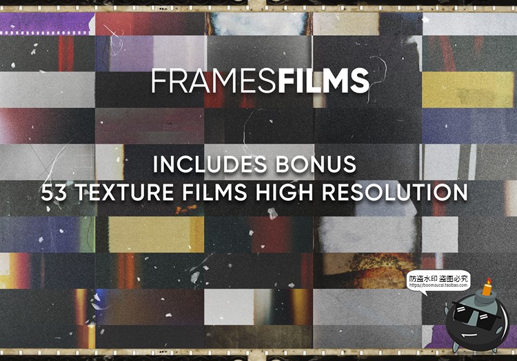 图片[4]-复古电影胶卷专题边框胶片质感PNG免抠后期合成装饰元素PS素材-设计猿