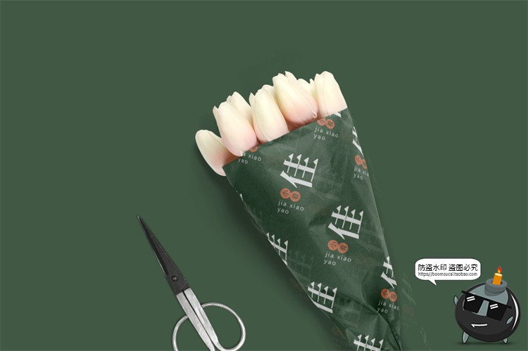 图片[1]-花店品牌提案植物花卉绿植鲜花礼品求婚VI样机套装PSD模板PS素材-设计猿