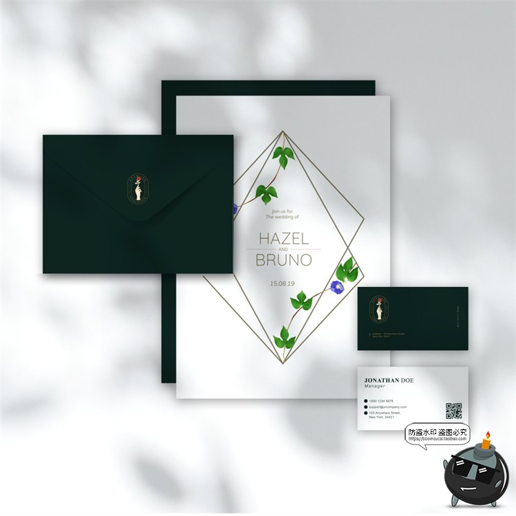 图片[2]-花店鲜花礼物浪漫植物品牌周边VI提案智能贴图样机PSD模板PS素材-设计猿