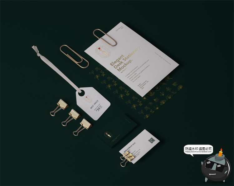 图片[14]-花店鲜花礼物浪漫植物品牌周边VI提案智能贴图样机PSD模板PS素材-设计猿