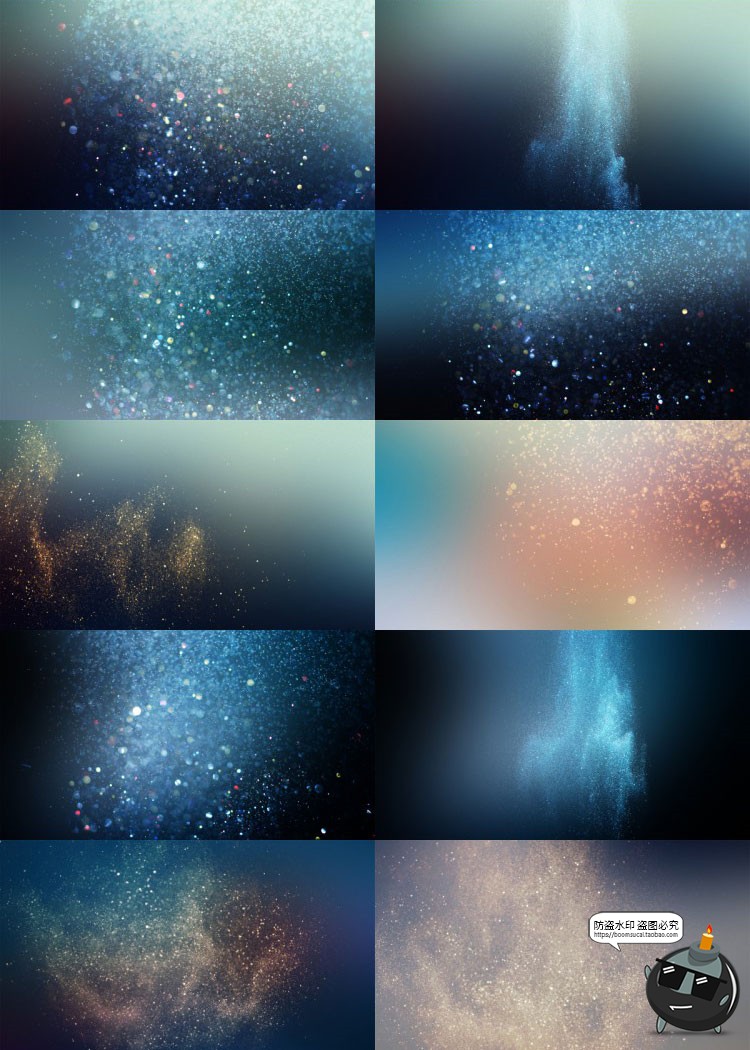 图片[4]-砂砾飘洒闪光金色彩色沙粒飞沙喷溅颗粒沙子JPG黑底后期合成素材-设计猿