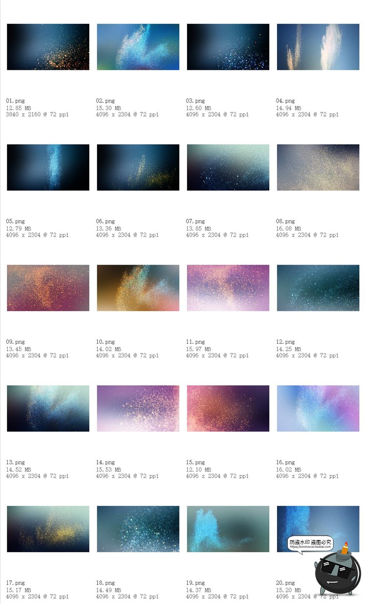 图片[5]-砂砾飘洒闪光金色彩色沙粒飞沙喷溅颗粒沙子JPG黑底后期合成素材-设计猿