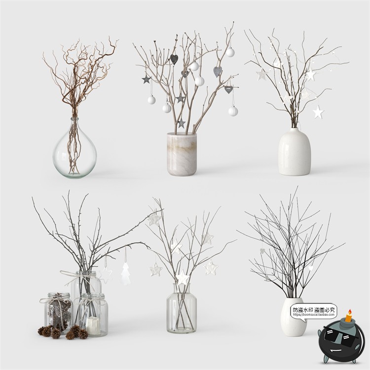 图片[2]-圣诞节新年文创礼品装饰桌面场景摆件礼物节日元素PSD模板PS素材-设计猿