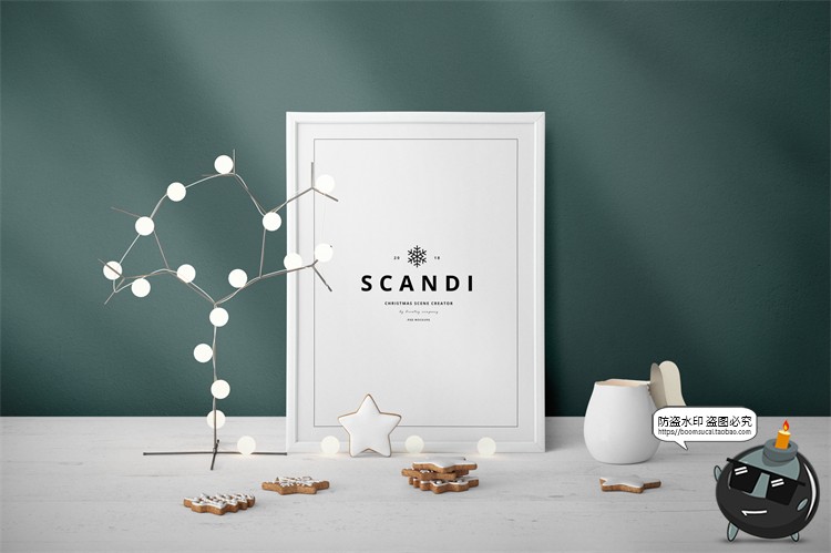 图片[24]-圣诞节新年文创礼品装饰桌面场景摆件礼物节日元素PSD模板PS素材-设计猿