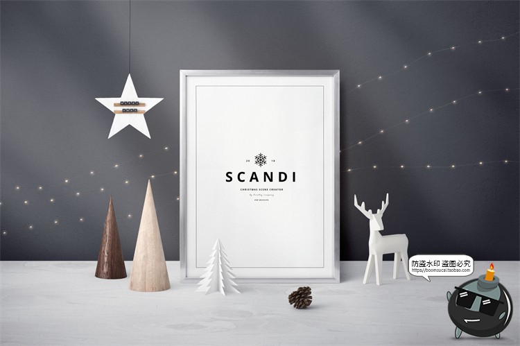 图片[26]-圣诞节新年文创礼品装饰桌面场景摆件礼物节日元素PSD模板PS素材-设计猿