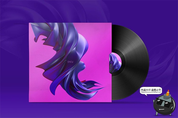 图片[10]-酸性创意抽象混沌3D立体金属摇滚扭曲背景异图形底纹PNG免抠素材-设计猿