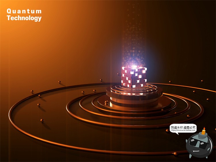图片[2]-未来科幻芯片量子光子技术科技创意主视觉海报PSD模板分层PS素材-设计猿