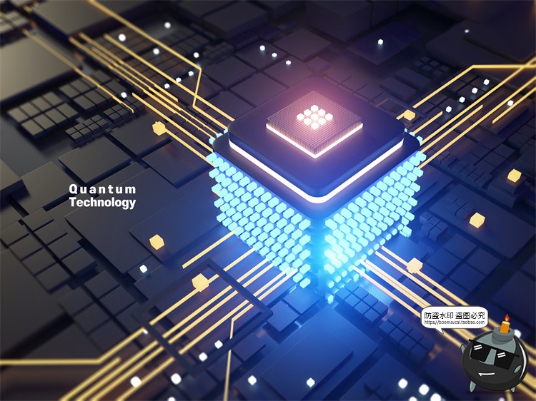 图片[11]-未来科幻芯片量子光子技术科技创意主视觉海报PSD模板分层PS素材-设计猿