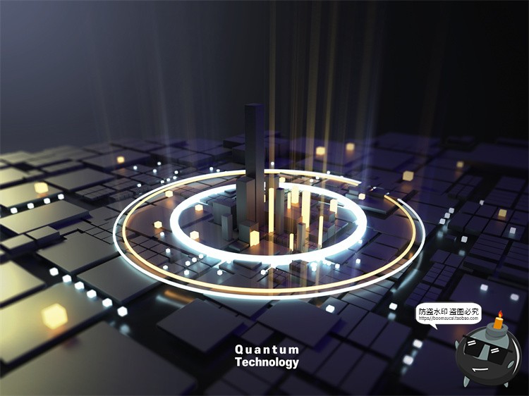 图片[12]-未来科幻芯片量子光子技术科技创意主视觉海报PSD模板分层PS素材-设计猿