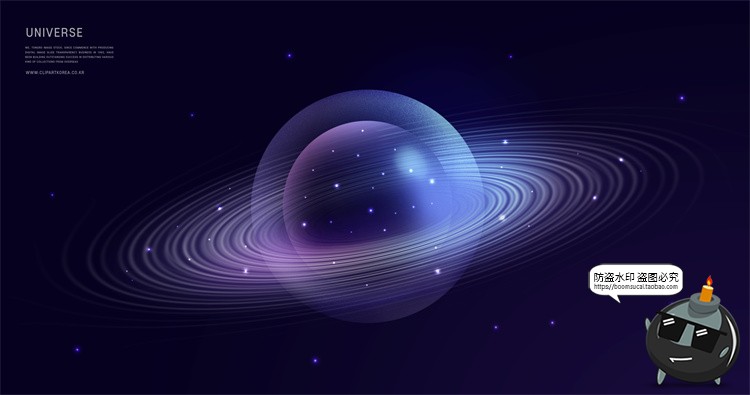 图片[3]-未来科幻宇宙星球银河系天体行星主视觉创意海报PSD模板分层素材-设计猿