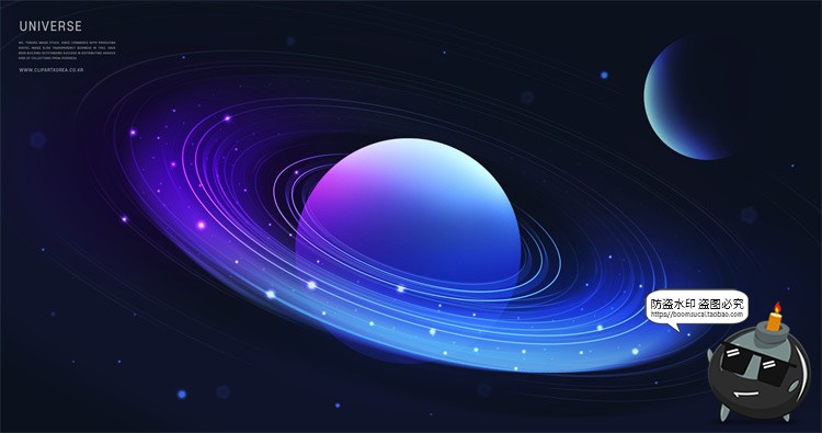 图片[10]-未来科幻宇宙星球银河系天体行星主视觉创意海报PSD模板分层素材-设计猿