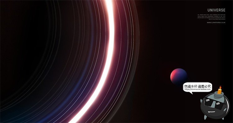 图片[14]-未来科幻宇宙星球银河系天体行星主视觉创意海报PSD模板分层素材-设计猿