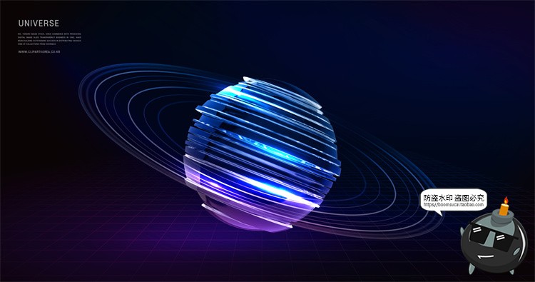 图片[16]-未来科幻宇宙星球银河系天体行星主视觉创意海报PSD模板分层素材-设计猿