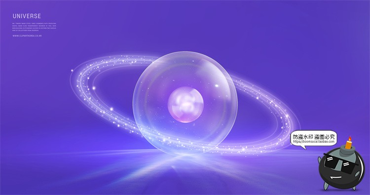 图片[18]-未来科幻宇宙星球银河系天体行星主视觉创意海报PSD模板分层素材-设计猿