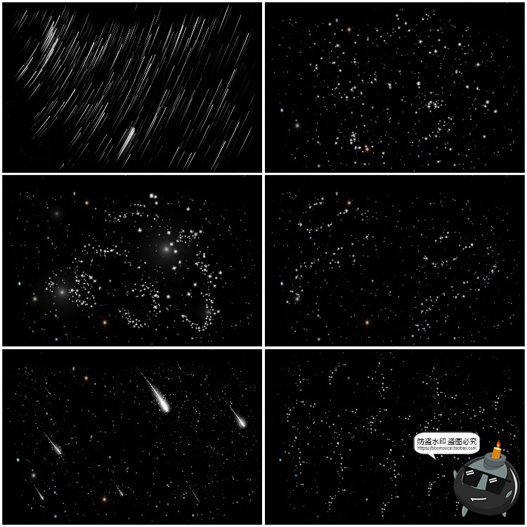 图片[2]-星空银河光效特效夜空星星闪烁流星雨星河照片后期JPG背景素材-设计猿