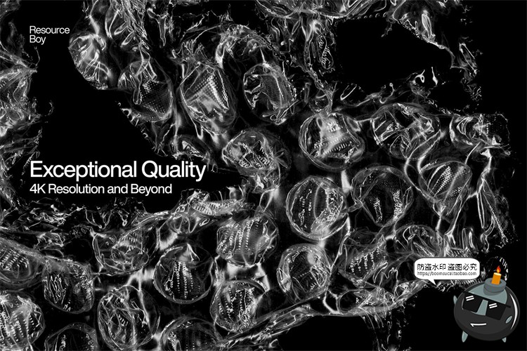 图片[3]-透明撕裂气泡塑料气泡膜纸包装背景肌理PNG免抠叠加后期合成素材-设计猿