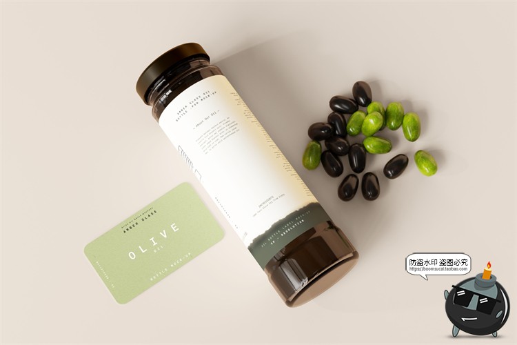 图片[6]-棕榈橄榄油品牌LOGO提案样机玻璃金属罐食物油精华PSD模板PS素材-设计猿