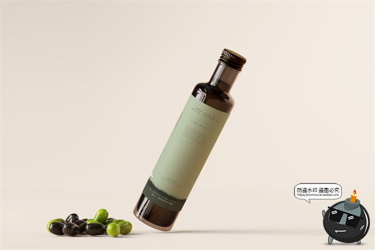 图片[12]-棕榈橄榄油品牌LOGO提案样机玻璃金属罐食物油精华PSD模板PS素材-设计猿