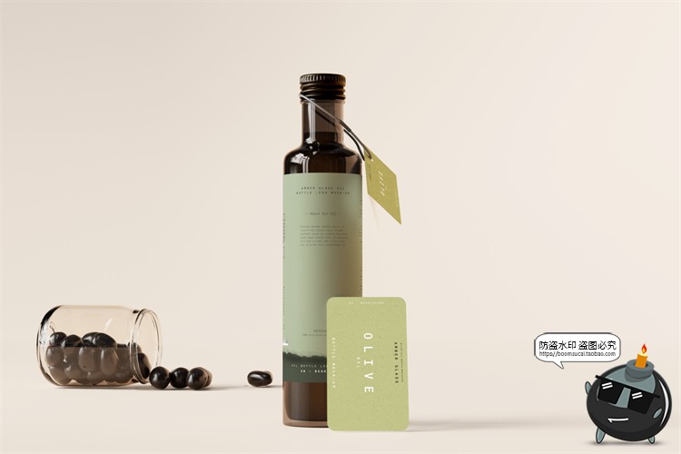 图片[14]-棕榈橄榄油品牌LOGO提案样机玻璃金属罐食物油精华PSD模板PS素材-设计猿