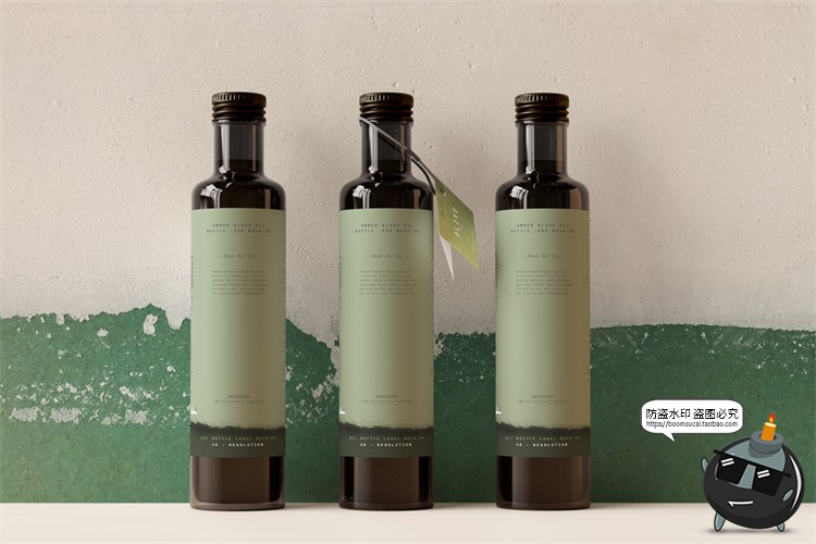 图片[15]-棕榈橄榄油品牌LOGO提案样机玻璃金属罐食物油精华PSD模板PS素材-设计猿