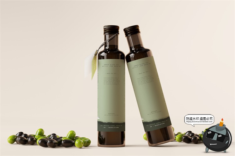 图片[16]-棕榈橄榄油品牌LOGO提案样机玻璃金属罐食物油精华PSD模板PS素材-设计猿