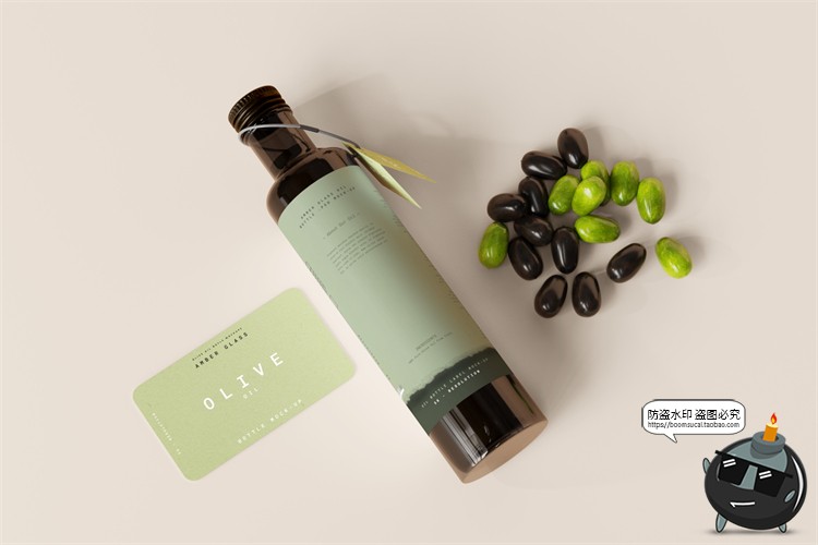 图片[17]-棕榈橄榄油品牌LOGO提案样机玻璃金属罐食物油精华PSD模板PS素材-设计猿
