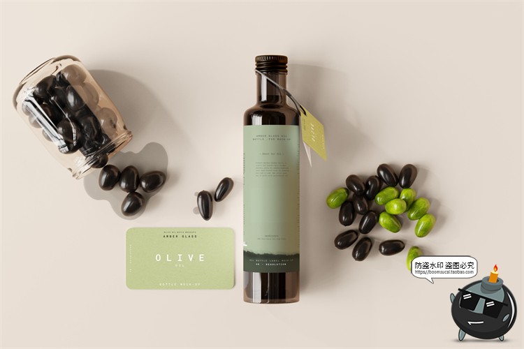 图片[18]-棕榈橄榄油品牌LOGO提案样机玻璃金属罐食物油精华PSD模板PS素材-设计猿