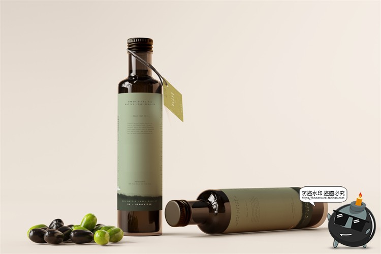 图片[20]-棕榈橄榄油品牌LOGO提案样机玻璃金属罐食物油精华PSD模板PS素材-设计猿