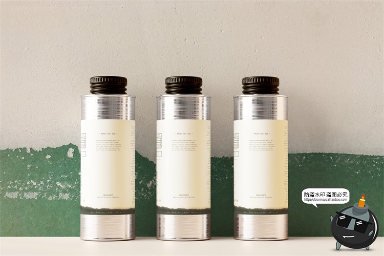 图片[23]-棕榈橄榄油品牌LOGO提案样机玻璃金属罐食物油精华PSD模板PS素材-设计猿