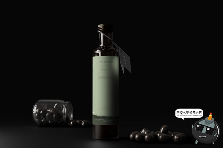 图片[39]-棕榈橄榄油品牌LOGO提案样机玻璃金属罐食物油精华PSD模板PS素材-设计猿