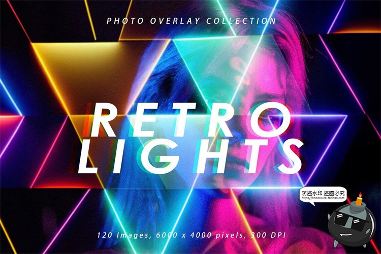 图片[1]-炫酷科幻赛博朋克激光霓虹灯光效光束JPG黑底图片后期合成素材-设计猿