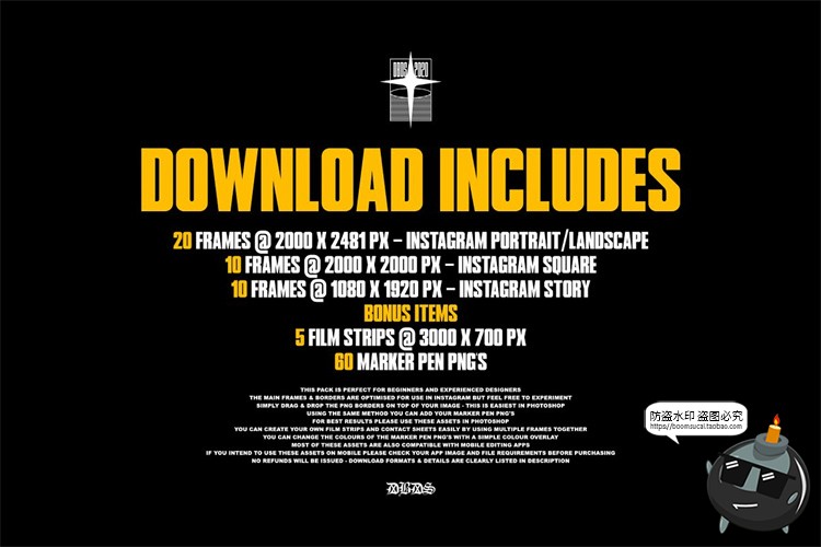 图片[2]-复古美学胶片边框条胶卷竖屏电影帧PNG免抠装饰元素后期合成素材-设计猿