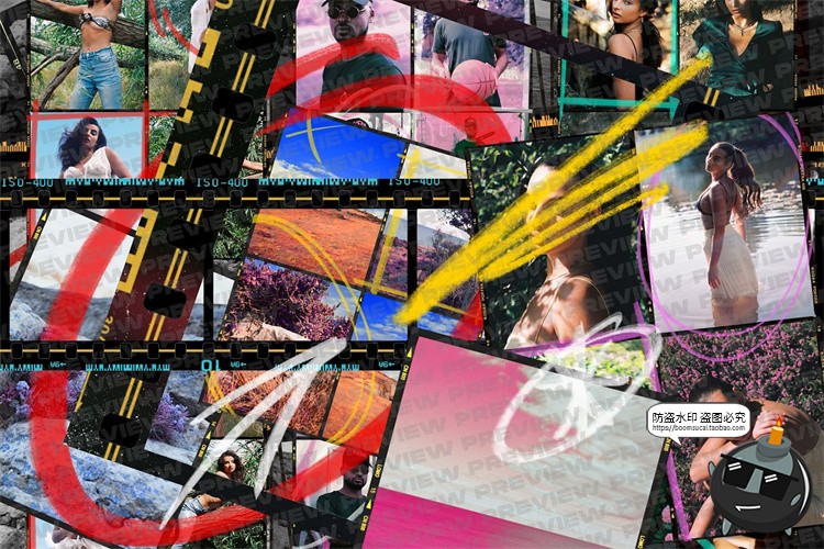 图片[7]-复古美学胶片边框条胶卷竖屏电影帧PNG免抠装饰元素后期合成素材-设计猿