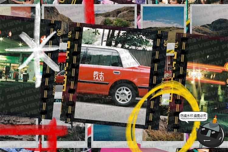 图片[8]-复古美学胶片边框条胶卷竖屏电影帧PNG免抠装饰元素后期合成素材-设计猿