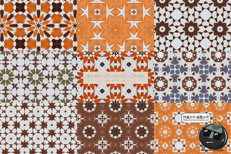 图片[6]-摩洛哥风格图案瓷砖地板纹理JPG图片平铺无缝元素底纹装饰图素材-设计猿