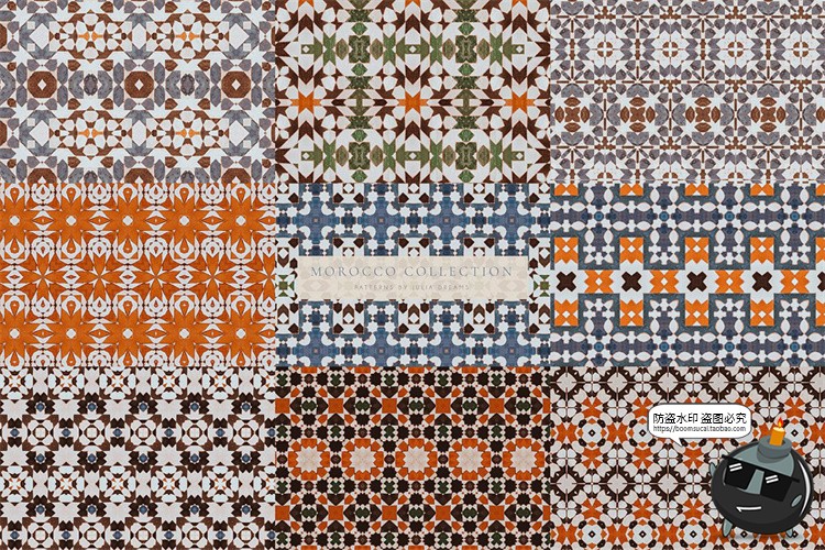 图片[8]-摩洛哥风格图案瓷砖地板纹理JPG图片平铺无缝元素底纹装饰图素材-设计猿
