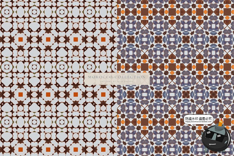 图片[9]-摩洛哥风格图案瓷砖地板纹理JPG图片平铺无缝元素底纹装饰图素材-设计猿