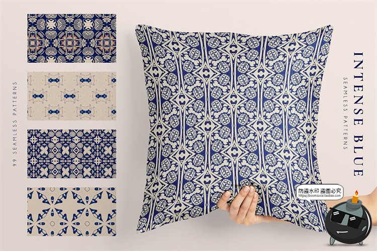 图片[12]-深蓝色藏蓝色无缝图案拼接背景底纹瓷砖地板包装印花JPG图片素材-设计猿