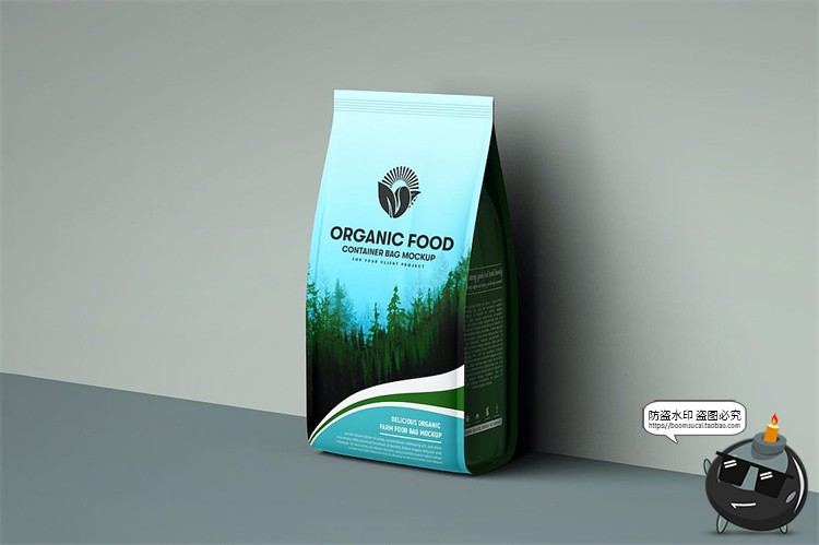 图片[9]-铝制包装自立袋食品咖啡豆猫粮狗粮麦片包装贴图样机PSD模板素材-设计猿