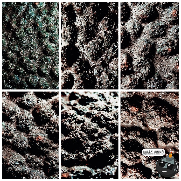 图片[3]-真实实拍脏泥浆气泡化学液体天然纹理背景后期合成JPG图片素材-设计猿