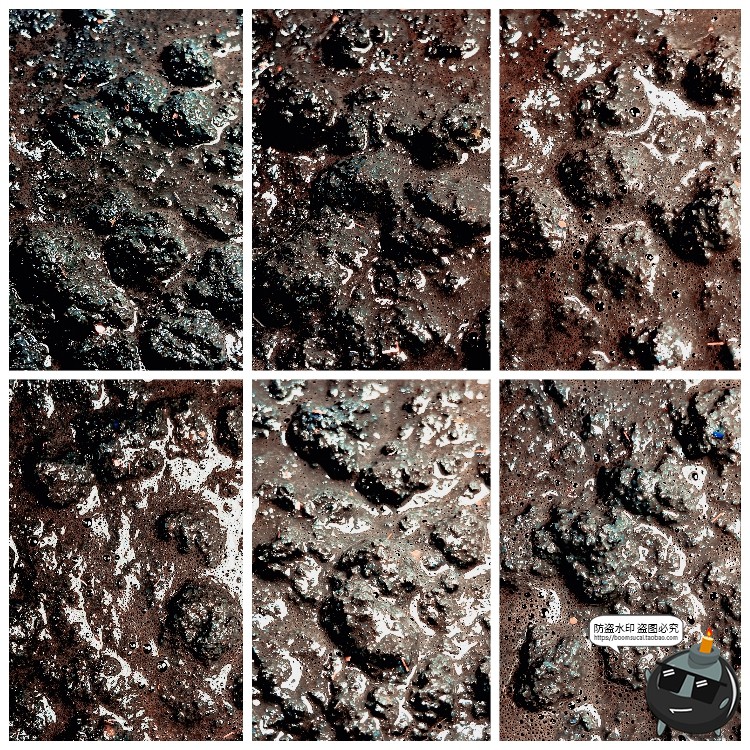 图片[6]-真实实拍脏泥浆气泡化学液体天然纹理背景后期合成JPG图片素材-设计猿