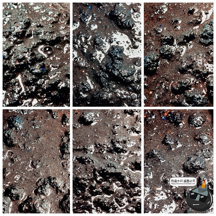 图片[8]-真实实拍脏泥浆气泡化学液体天然纹理背景后期合成JPG图片素材-设计猿