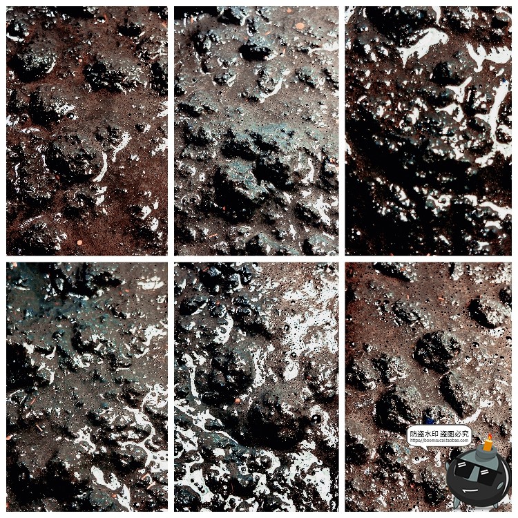 图片[9]-真实实拍脏泥浆气泡化学液体天然纹理背景后期合成JPG图片素材-设计猿