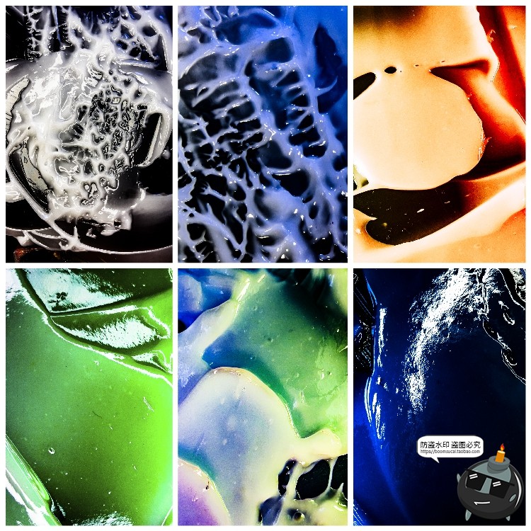 图片[3]-未来迷幻抽象流体液体光泽油漆奶油塑料表面纹理背景图片JPG素材-设计猿