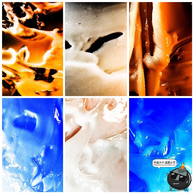 图片[4]-未来迷幻抽象流体液体光泽油漆奶油塑料表面纹理背景图片JPG素材-设计猿