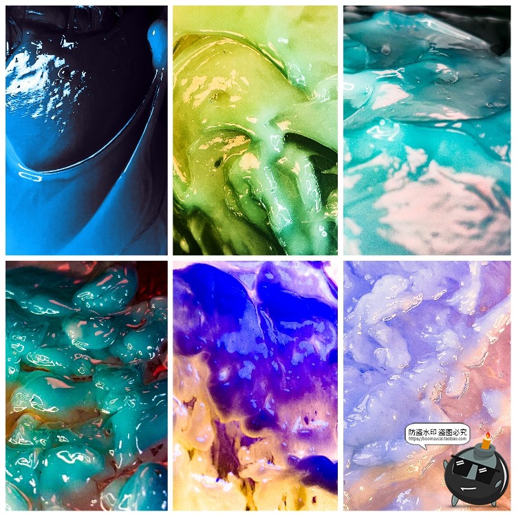 图片[5]-未来迷幻抽象流体液体光泽油漆奶油塑料表面纹理背景图片JPG素材-设计猿