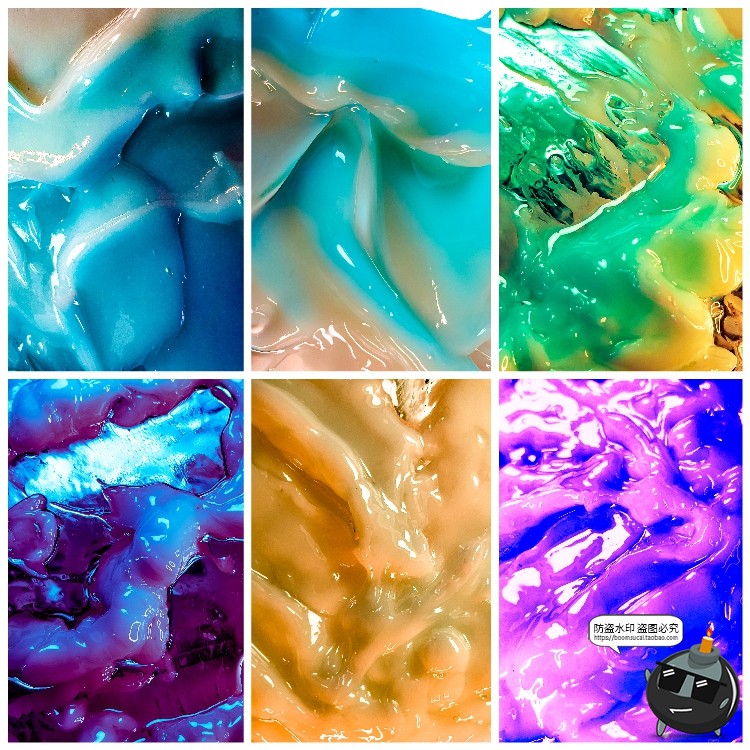 图片[8]-未来迷幻抽象流体液体光泽油漆奶油塑料表面纹理背景图片JPG素材-设计猿